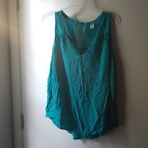 XL teal blue sleeveless top